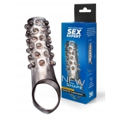 Дымчатая насадка на пенис с выпуклостями - 11 см. - Sex Expert - в Кисловодске купить с доставкой