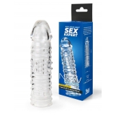 Прозрачная закрытая насадка на пенис - 17 см. - Sex Expert - в Кисловодске купить с доставкой