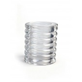 Прозрачная сквозная насадка на пенис с ребрышками - Sex Expert - в Кисловодске купить с доставкой