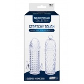 Набор из 2 прозрачных насадок на член Seductive Tickler Sleeves Set - NMC - в Кисловодске купить с доставкой