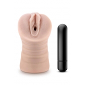 Телесный мастурбатор-вагина Ayumi с вибрацией - Blush Novelties - в Кисловодске купить с доставкой