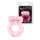Розовое эрекционное виброкольцо с бабочкой - 1137 - в Кисловодске купить с доставкой
