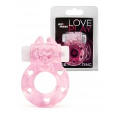 Розовое эрекционное виброкольцо в форме зайчика - 1137 - в Кисловодске купить с доставкой