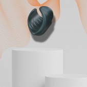 Серый сквозной мастурбатор с вибрацией Manwan Starter - Manwan - в Кисловодске купить с доставкой