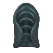 Серый сквозной мастурбатор с вибрацией Manwan Starter - Manwan - в Кисловодске купить с доставкой