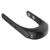 Черное эрекционное виброкольцо на ремешках - Boys of Toys - в Кисловодске купить с доставкой