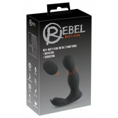 Черная анальная пробка с вибрацией, вращением и пультом ДУ RC Butt Plug with 2 Functions - Orion - в Кисловодске купить с доставкой