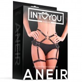Черные стрепы на бёдра Aneir - Intoyou - купить с доставкой в Кисловодске