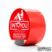 Красный скотч для фиксации Non-Sticky Bondage Tape - 15 м. - Intoyou - купить с доставкой в Кисловодске