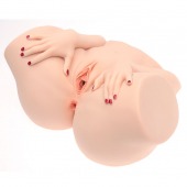 Телесный мастурбатор-полуторс Barbie - Naked Factory - в Кисловодске купить с доставкой