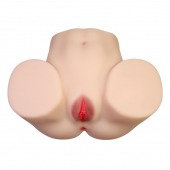 Телесный мастурбатор с 2 любовными отверстиями Olivia - Baile - в Кисловодске купить с доставкой