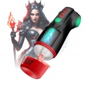 Интерактивный мастурбатор Raven с вакуумом, вибрацией и подсветкой - Shots Media BV - в Кисловодске купить с доставкой