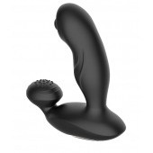 Черный вибромассажер простаты с вращающимся шариком - Secwell - в Кисловодске купить с доставкой