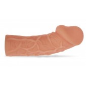 Насадка фаллического вида с венками - 14,7 см. - KOKOS - в Кисловодске купить с доставкой