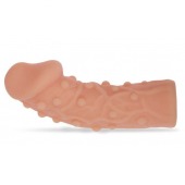 Насадка фаллического вида с венками и шишечками - 14,7 см. - KOKOS - в Кисловодске купить с доставкой