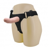 Реалистичный страпон-фаллоимитатор на трусиках Ultra Passionate Harness - 15 см. - Baile - купить с доставкой в Кисловодске