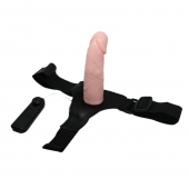Реалистичный страпон-фаллоимитатор на трусиках Ultra Passionate Harness - 15 см. - Baile - купить с доставкой в Кисловодске