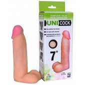 Фаллическая насадка Харнесс UNICOCK 7  - 19 см. - LOVETOY (А-Полимер) - купить с доставкой в Кисловодске