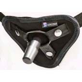 Страпон с 2 насадками и вибрацией UniStrap - 20 и 18 см. - LOVETOY (А-Полимер) - купить с доставкой в Кисловодске