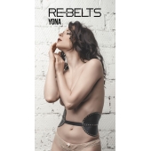 Пояс с клёпками Yona Black - Rebelts - купить с доставкой в Кисловодске