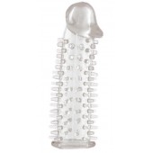 Прозрачная насадка на половой член с закрытой головкой и шипами - 12,5 см. - ToyFa - в Кисловодске купить с доставкой