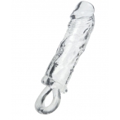 Прозрачная насадка с петлёй для фиксации - 14 см. - ToyFa - в Кисловодске купить с доставкой