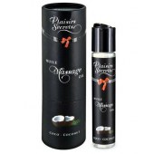 Массажное масло с ароматом кокоса Huile de Massage Gourmande Coco - 59 мл. - Plaisir Secret - купить с доставкой в Кисловодске