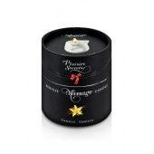 Массажная свеча с ароматом ванили Bougie Massage Gourmande Vanille - 80 мл. - Plaisir Secret - купить с доставкой в Кисловодске