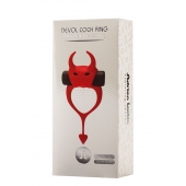 Красное эрекционное кольцо в форме дьяволенка DEVOL COCKRING - Adrien Lastic - в Кисловодске купить с доставкой