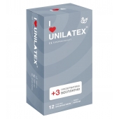 Презервативы с рёбрами Unilatex Ribbed - 12 шт. + 3 шт. в подарок - Unilatex - купить с доставкой в Кисловодске