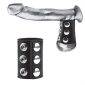 Утяжка на пенис на кнопочках 100% PVC STRAP WITH METAL SNAP - BlueLine - купить с доставкой в Кисловодске
