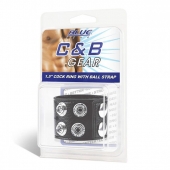 Ремень на член и мошонку 1.5  Cock Ring With Ball Strap - BlueLine - купить с доставкой в Кисловодске