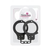 Чёрные наручники из листового металла BONDX METAL CUFFS BLACK - Dream Toys - купить с доставкой в Кисловодске