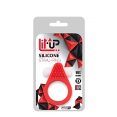 Красное эрекционное кольцо LIT-UP SILICONE STIMU RING 1 RED - Dream Toys - в Кисловодске купить с доставкой