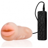 Мастурбатор-ротик с вибрацией REALSTUFF VIBRATING MASTURBATOR MOUTH - Dream Toys - в Кисловодске купить с доставкой
