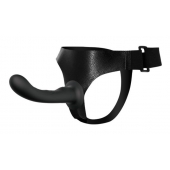 Страпон с изогнутой головкой Ultra Harness Curvy Dildo - 15,8 см. - Baile - купить с доставкой в Кисловодске