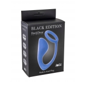 Синее эрекционное кольцо с анальной пробкой Button Anal Plug - Lola Games - в Кисловодске купить с доставкой