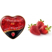 Массажная свеча с ароматом клубники Bougie Massage Candle - 35 мл. - Plaisir Secret - купить с доставкой в Кисловодске