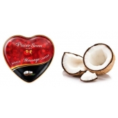 Массажная свеча с ароматом кокоса Bougie Massage Candle - 35 мл. - Plaisir Secret - купить с доставкой в Кисловодске