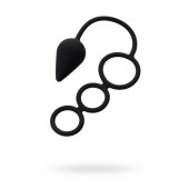 Тройное эрекционное кольцо с анальным хвостом Drop M-size - Erotist Adult Toys - в Кисловодске купить с доставкой
