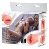 Двусторонний мастурбатор с вибропулей Satisfaction Lucky charm - Lola Games - в Кисловодске купить с доставкой