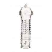 Прозрачная закрытая насадка на пенис TOYFA A-Toys - 14,7 см. - A-toys - в Кисловодске купить с доставкой