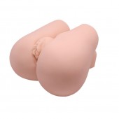 Реалистичный мастурбатор с вибрацией и двумя тоннелями - вагиной и анусом - Baile - в Кисловодске купить с доставкой