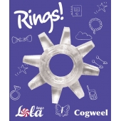 Прозрачное эрекционное кольцо Rings Cogweel - Lola Games - в Кисловодске купить с доставкой