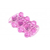 Розовая насадка на пенис Rings Armour - Lola Games - в Кисловодске купить с доставкой