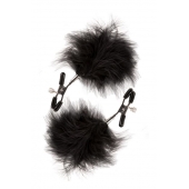 Зажимы для сосков с пухом FEATHERED NIPPLE CLAMPS - Blush Novelties - купить с доставкой в Кисловодске