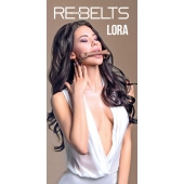 Кляп-трензель Lora с металлическими кольцами - Rebelts - купить с доставкой в Кисловодске
