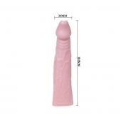 Телесная насадка с вибрацией Sex Expert - 18 см. - Sex Expert - в Кисловодске купить с доставкой