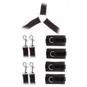 Комплект наручников и поножей LUXURIOUS BED RESTRAINT CUFF SET - Blush Novelties - купить с доставкой в Кисловодске