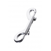 Серебристый двухсторонний карабин TOYFA Metal - ToyFa - купить с доставкой в Кисловодске